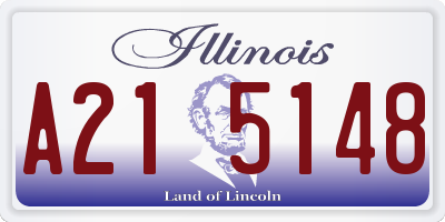IL license plate A215148