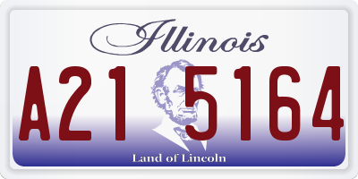IL license plate A215164