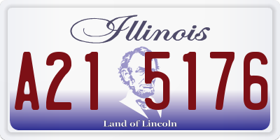IL license plate A215176