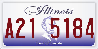 IL license plate A215184