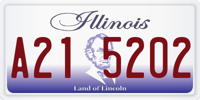 IL license plate A215202
