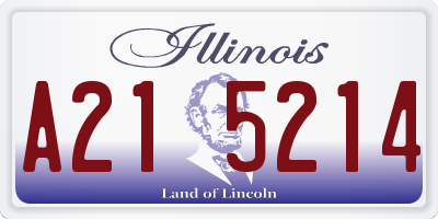 IL license plate A215214