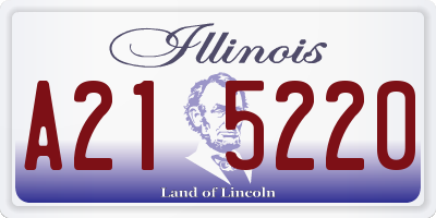 IL license plate A215220