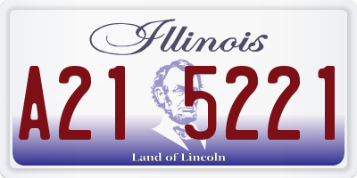 IL license plate A215221