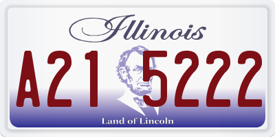 IL license plate A215222