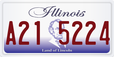IL license plate A215224