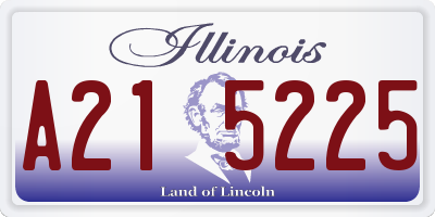 IL license plate A215225