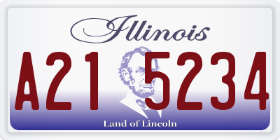 IL license plate A215234