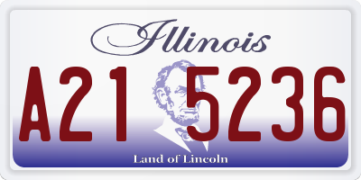 IL license plate A215236