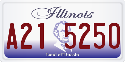 IL license plate A215250