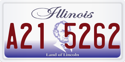 IL license plate A215262