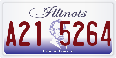 IL license plate A215264