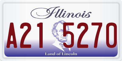 IL license plate A215270