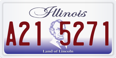 IL license plate A215271