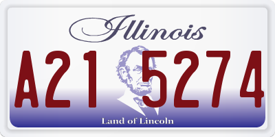IL license plate A215274