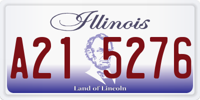 IL license plate A215276