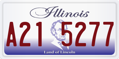 IL license plate A215277