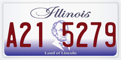 IL license plate A215279