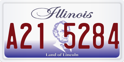 IL license plate A215284