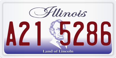 IL license plate A215286