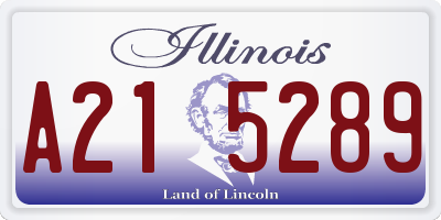 IL license plate A215289