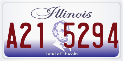 IL license plate A215294