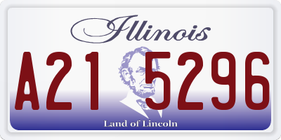 IL license plate A215296