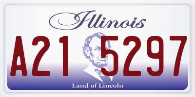 IL license plate A215297