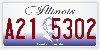 IL license plate A215302