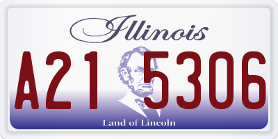 IL license plate A215306