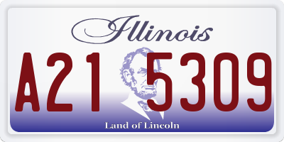 IL license plate A215309