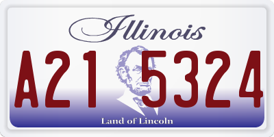 IL license plate A215324