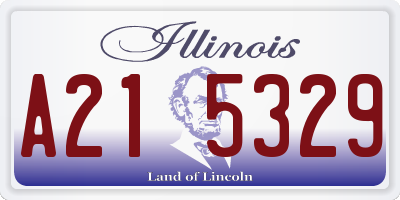 IL license plate A215329