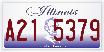 IL license plate A215379