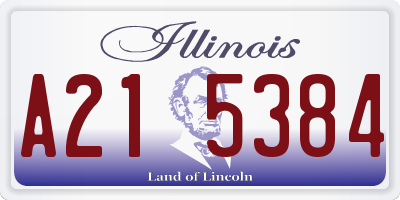IL license plate A215384