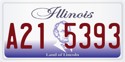IL license plate A215393