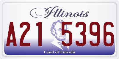 IL license plate A215396
