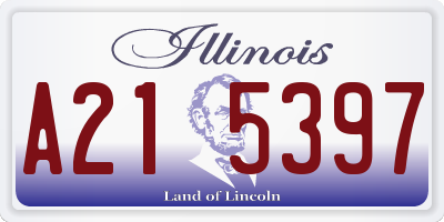 IL license plate A215397