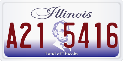 IL license plate A215416