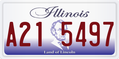 IL license plate A215497