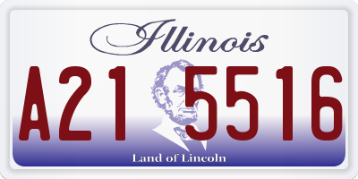 IL license plate A215516