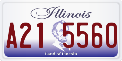 IL license plate A215560