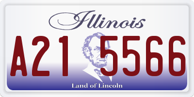 IL license plate A215566
