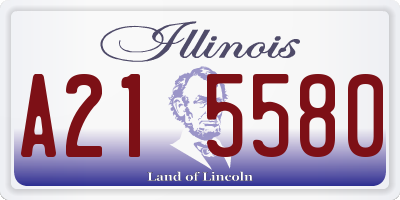 IL license plate A215580