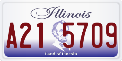 IL license plate A215709