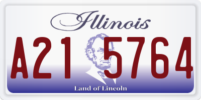 IL license plate A215764