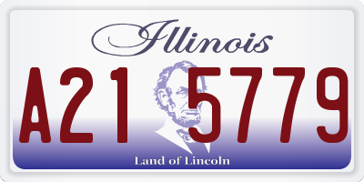 IL license plate A215779