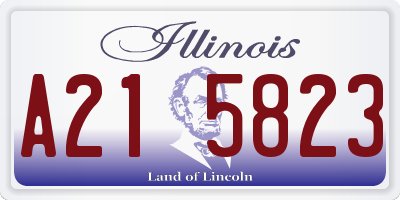 IL license plate A215823