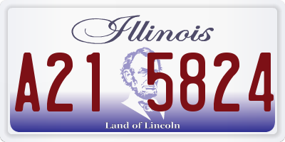 IL license plate A215824