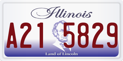 IL license plate A215829